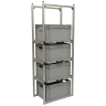 Wohnmobil Regal Aluminium Tower 2 mit 3 Auszügen