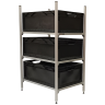 Wohnmobil Regal Aluminium Tower 4 mit 3 Rahmen
