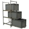Wohnmobil Regal Aluminium Tower 4 - 600 - mit 3 Auszügen