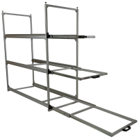 Wohnmobil Regal Aluminium Tower 4 - 1200 - mit 3 Auszügen