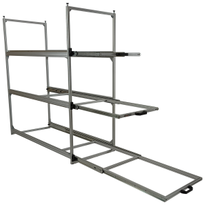 Wohnmobil Regal Aluminium Tower 4 - 1200 - mit 3 Auszügen