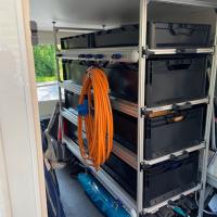 Wohnmobil Regal Aluminium Tower 4 - 1200 - mit 4 Auszügen