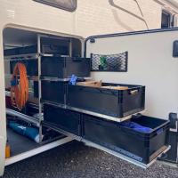 Wohnmobil Regal Aluminium Tower 4 - 1200 - mit 4 Auszügen