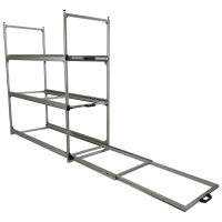 Wohnmobil Regal Aluminium Tower 4 - 1200 - mit 3 Auszügen